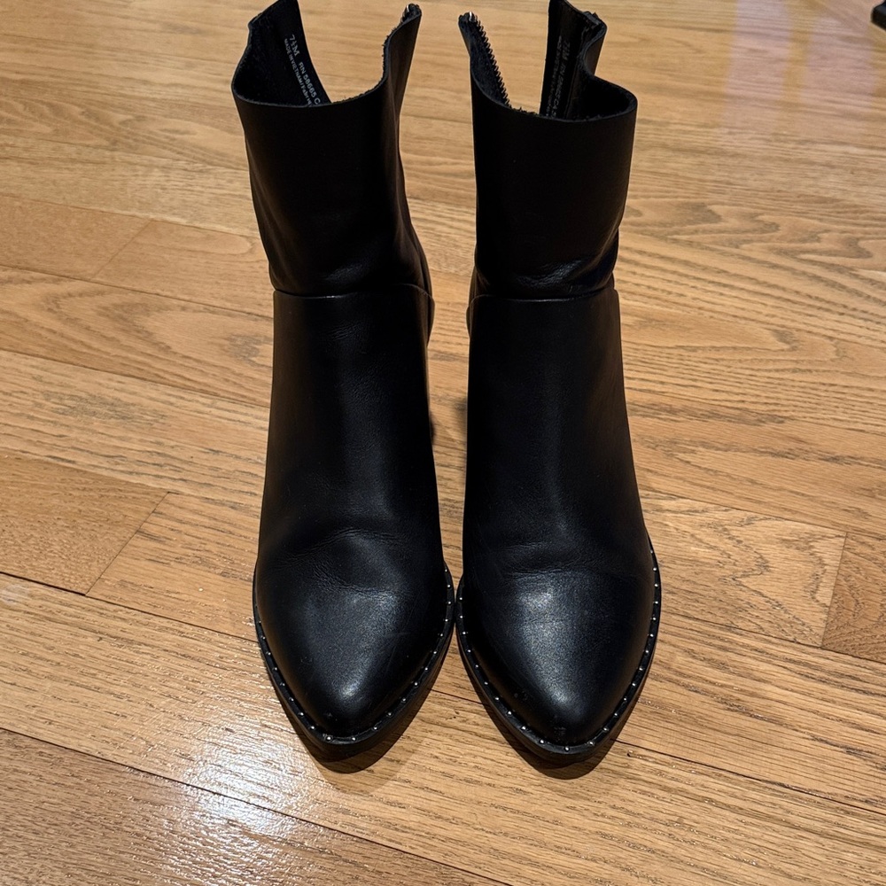 Treasure & Bond Black Studded Ankle Boots
